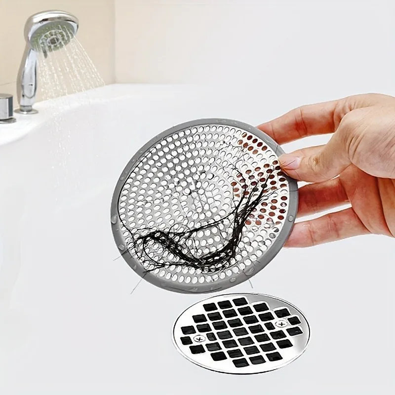 Hair2026 Edition Strainer Drain Cover Circular Shower Sink Hair Catcher, Simple Hair Cleanup For Bathroom And Kitchen Fall