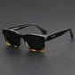 mirror lens, anti-mist outdoor driving shades, wide coverage – Men's square frame sunglasses UV400