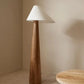 Japandi Conical Oak Floor Lamp Wabi Sabi Retro Lighting Household Decor