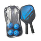 Light Pickleball Paddle Kit with 2 Rackets, 4 Balls, Storage Bag for Adults and Kids, Top-Grade Wood Construction