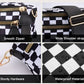 large capacity bum bag, adjustable crossbody mommy travel bag – Casual women's checkered fanny pack