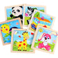 Wooden Kids Jigsaw Puzzle - Montessori Cartoon Animal Vehicle Educational Toy for Children