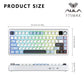 Gaming Mechanical Keyboard 75% Hot Swap RGB TFT Cordless