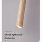 LED Japandi Pendant Lamp Wood Tube Japan Style Bedroom Light