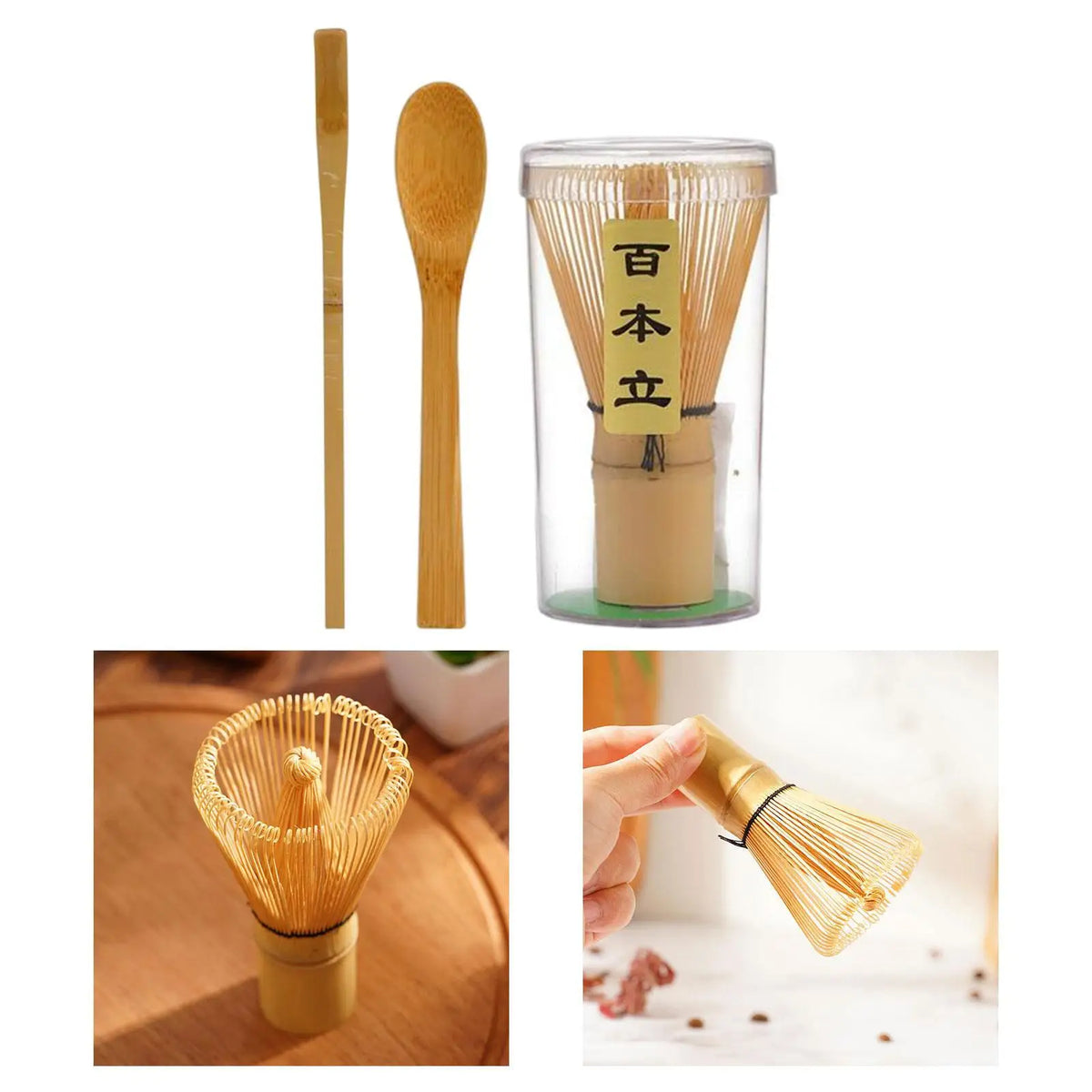 Matcha Bamboo Whisk Starter Kit Ceremonial Tea Eco Gift