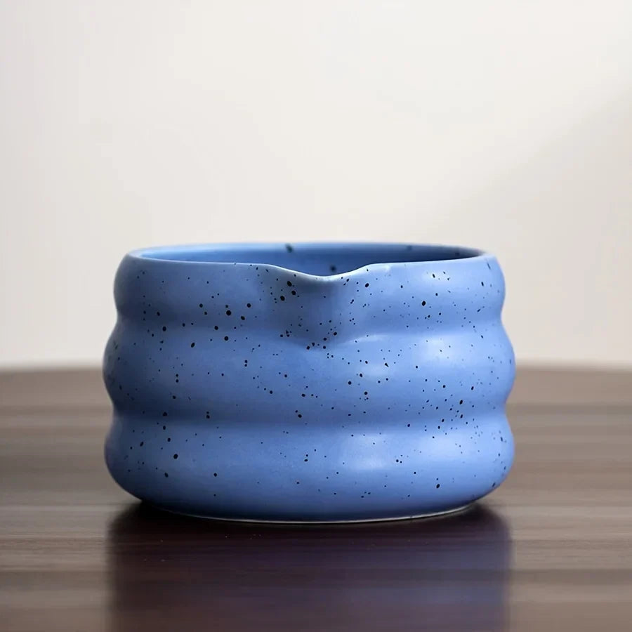 Matcha Bowl Ceramic Wavy Rim Tea Kit With Song Dynasty Pointing Device Fall 2025 Mindful Gift