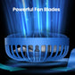 2400mAh/5000mAh Mini Travel-Friendly Fan USB Battery-Powered 3 Speeds, Hand-Held Pocket Fan with Lanyard & Base, Foldable Desk Fan