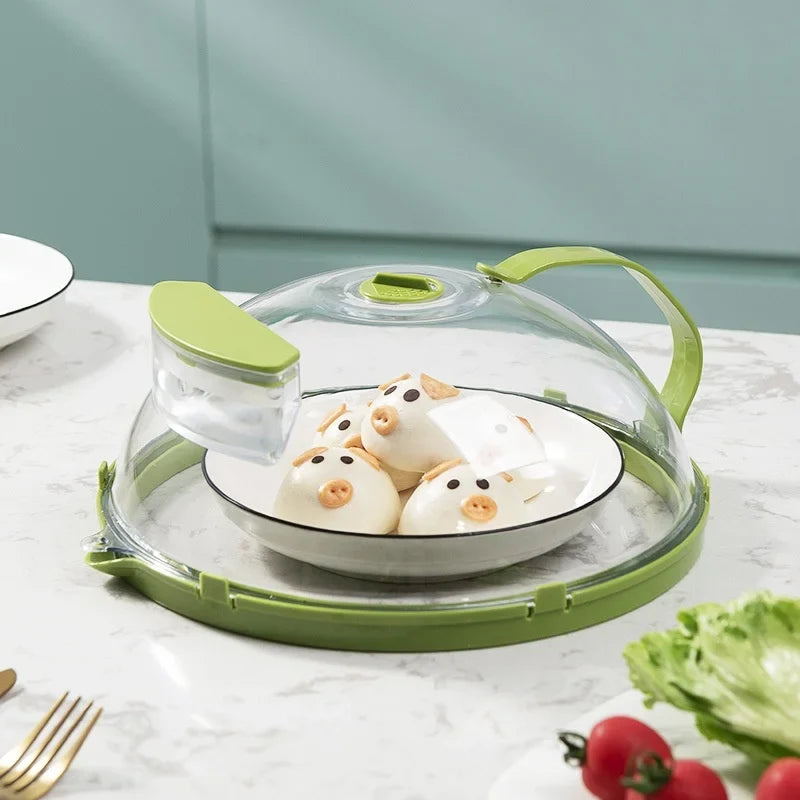Cover Microwave 10 Inch Clear Splatter Cover With Steamer