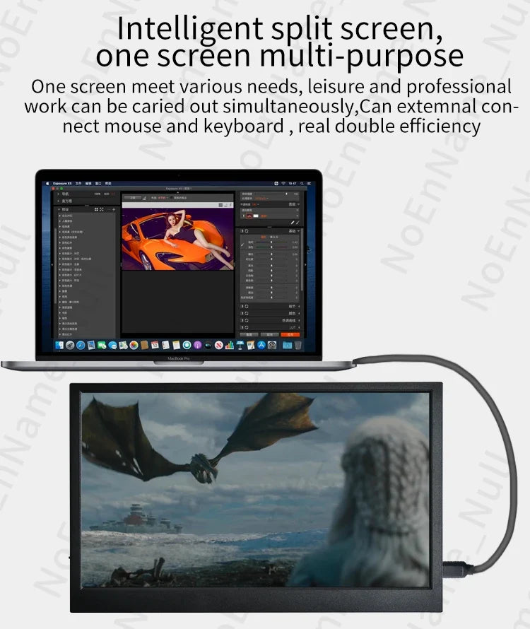 Travel-Friendly 11.6 Inch HDMI Monitor 1366x768 Gaming Display