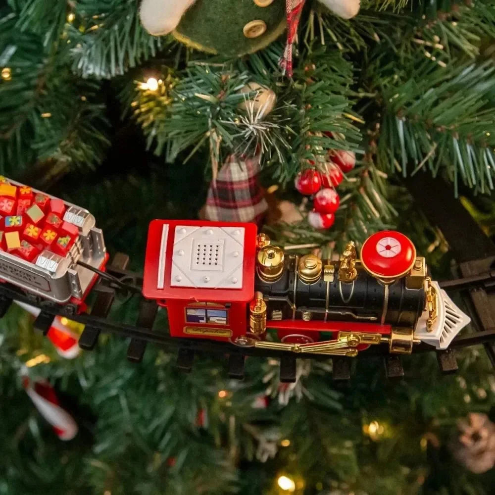 Christmas Train Kit with Sound & Light - Educational Toy for Kids, Festive Holiday Gift
