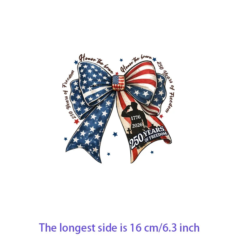 Iron2026 Edition On Patches USA Flag Bald Eagle Heat Transfer Kit Patriotic 4th Of July DIY Clothing Decor