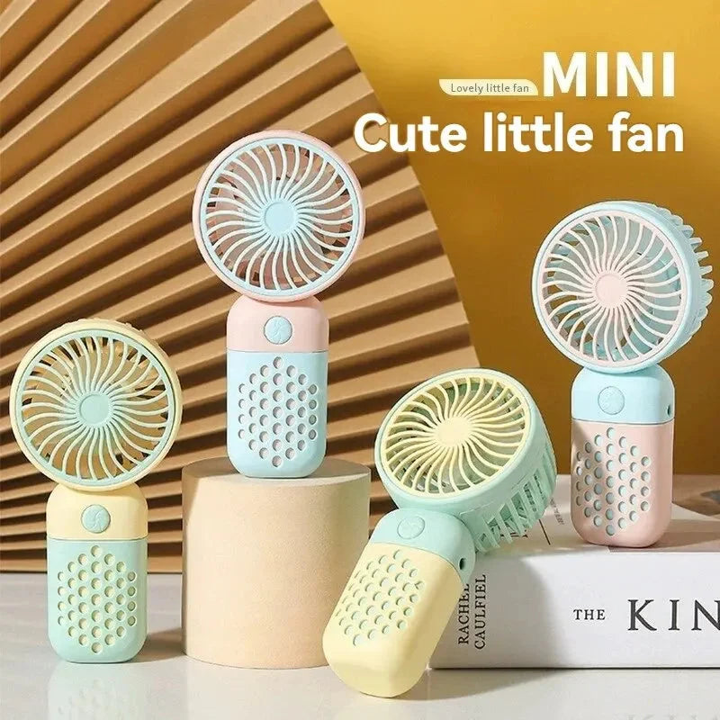 New Hand-Held Charging Fan - Cute Mini USB Pocket Fan for Students