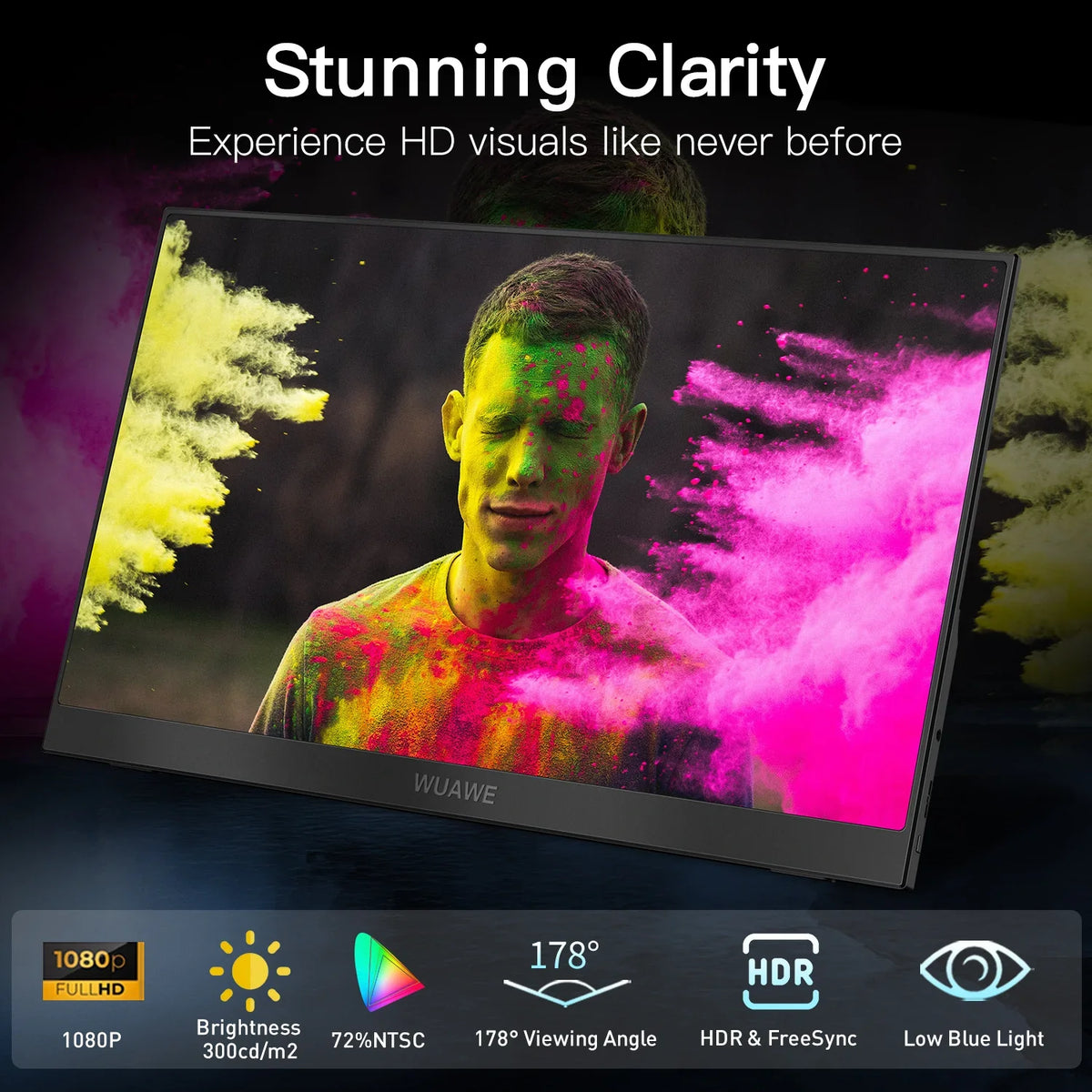 15.6 Inch Travel-Friendly Monitor USB C HDMI HDR Travel Screen