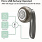 Motor-Driven Digital Display Lint Remover Travel-Friendly Fabric Shaver for Clothes Fluff and Hair Balls