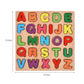 Wooden Colorful Alphabet Number Puzzle for Kids Educational Game