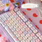 Keycaps PBT Cat Keycap Kit Alice Layout 2.25U 2.75U Pastel Mechanical Keyboard TikTok Viral Fall 2025 Cute Desk Gift