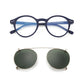 Clip2026 Edition On Sunglasses Retro Round Frames Anti Blue Light Polarizing Clip Ons Summer