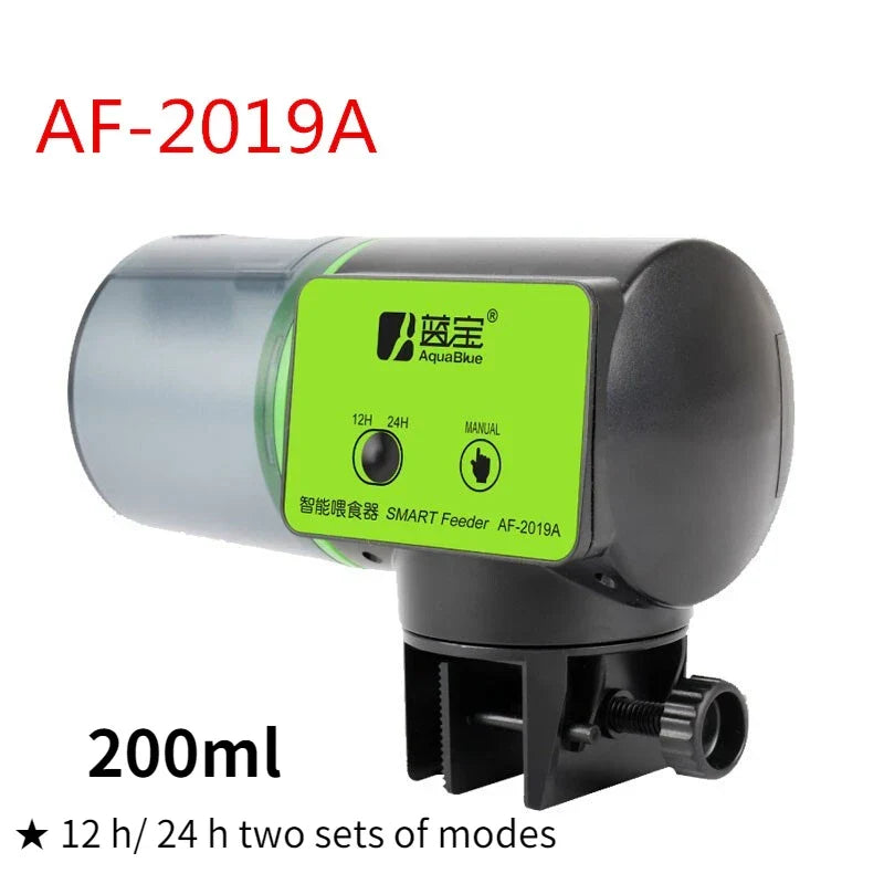 Fish Automatic Feeder 200g Reservoir Plastic Aquarium Feeder Fall 2025 Timed Hands Free Feeding