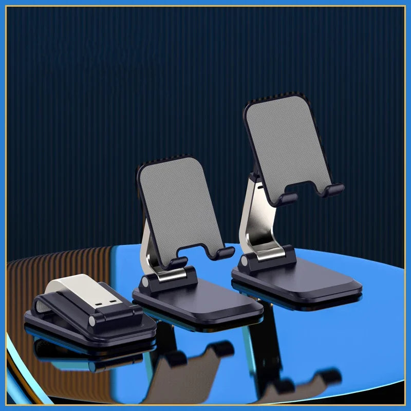 Foldable Aluminum Mobile Phone & Tablet Stand - Comfort-Grip Desk Holder for iPad, iPhone, Adnroid Accessories