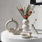 Ceramic Vase Embryo Sculptural Tabletop Vase Scandinavian Minimalist Household Decor Fall 2025 Ideal For Dry Flower Display