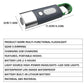 Mini Handy High Power LED Flashlight - Water-Resistant Camping Light with Telescopic Zoom and Side Lights
