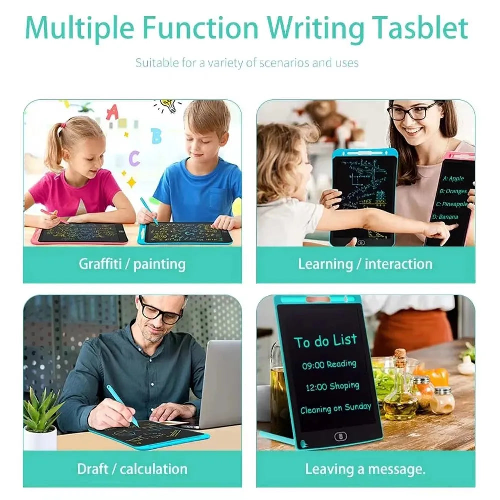 10 Inch LCD Writing Board Digital Magic Chalkboard Sketchpad - Travel-Friendly Kids Gift