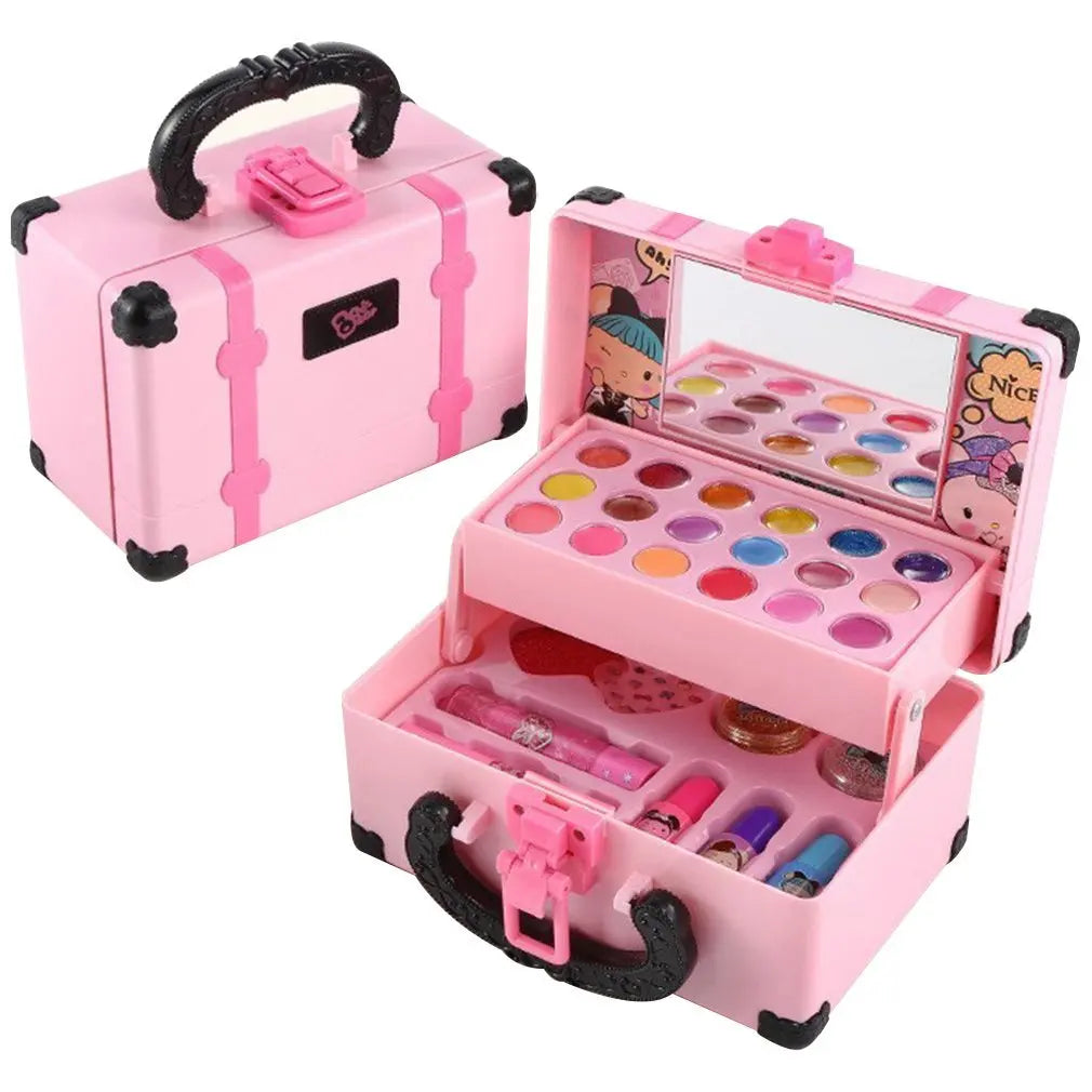 Kids2025 Edition Makeup Kit Fun Princess Style Pretend Play Cosmetic Kit With Safe Non Toxic Colors Gift Idea
