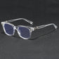 Light Blue Blocking Glasses - Oversized Frame Computer Eyewear With Rhinestone Decor, Fall 2026 Trend Gift