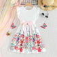 girls' Breathable dress - lace-up sling, sleeveless, flowy, polyester, for summer