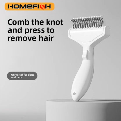 Pet Grooming Brush Floating Stainless Steel Deshedding Device For Long Haired Pets TikTok Viral 2026 Gift