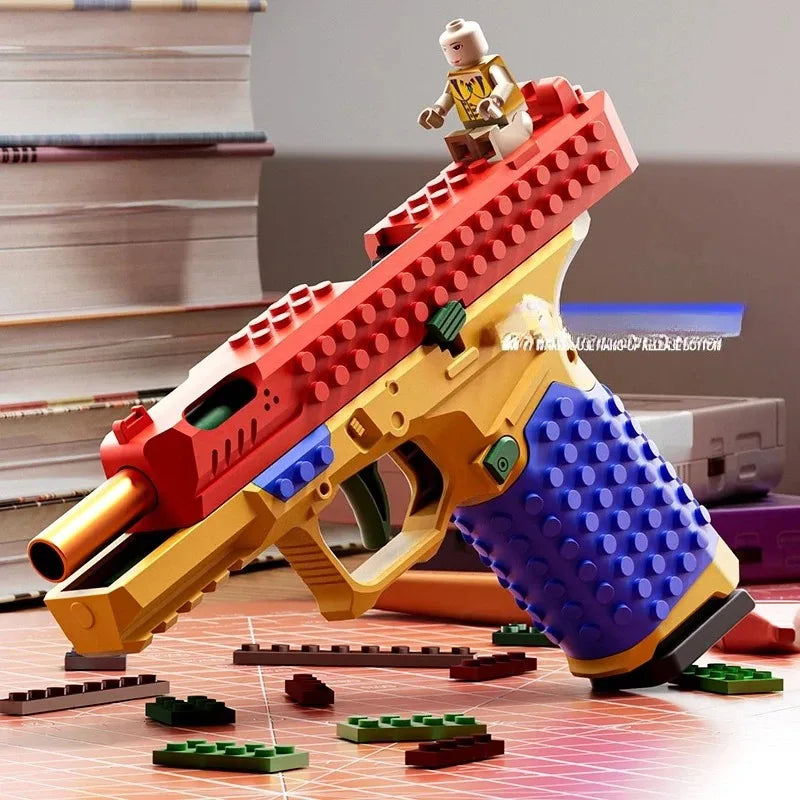 Toy2025 Edition Pistol Blaster CE Certified Continuous Firing Shell Throwing Action ABS Plastic Toy For Back To School