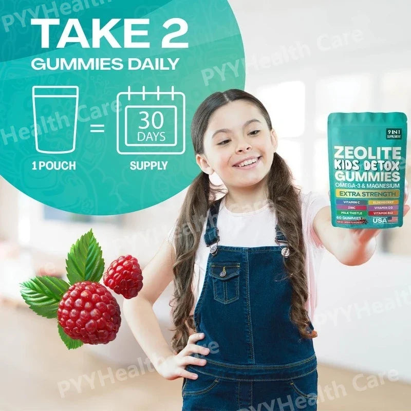 Gummies Zeolite 9-in-1 Formula Immune Support Detox Gummies Fall 2026 Wellness 60 Gummies