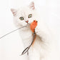 Bird Simulated Cat Toys - Upgraded Feather Teasing Stick, Long Rod with Steel Wire, Cat Safe Fun