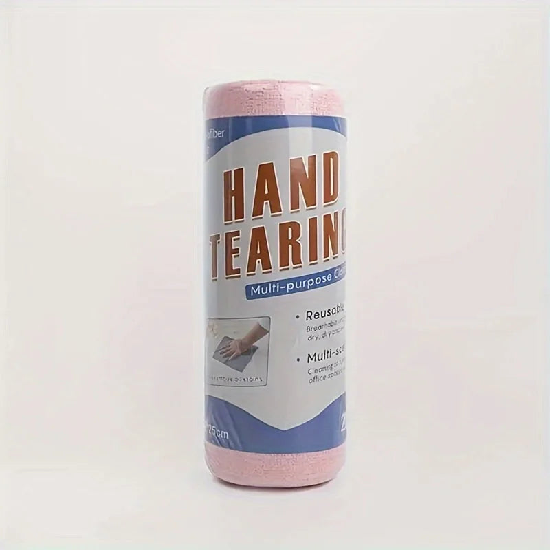 Absorbent Household Cleaning Towel Roll - Multi-Use Dishwashing & Car Washing Cloth