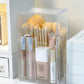 Brush Makeup Holder With Lid Acrylic Organizer Box Large Capacity Divider Storage Dust Free Fall 2025 Gift