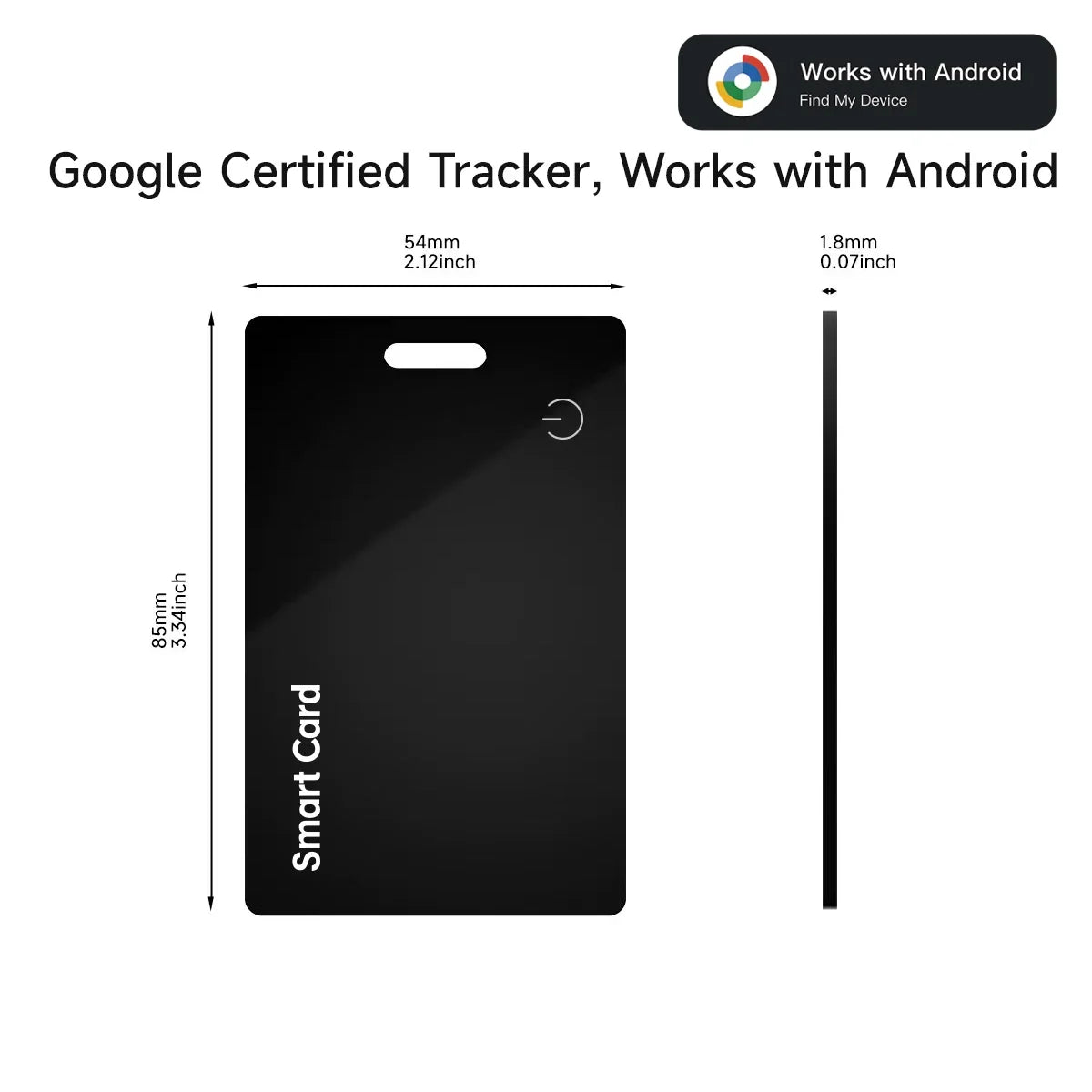 Cordless Battery-Powered Android Item Locator 2026 – Smart Wallet Tracker Card IP68 Water-Resistant