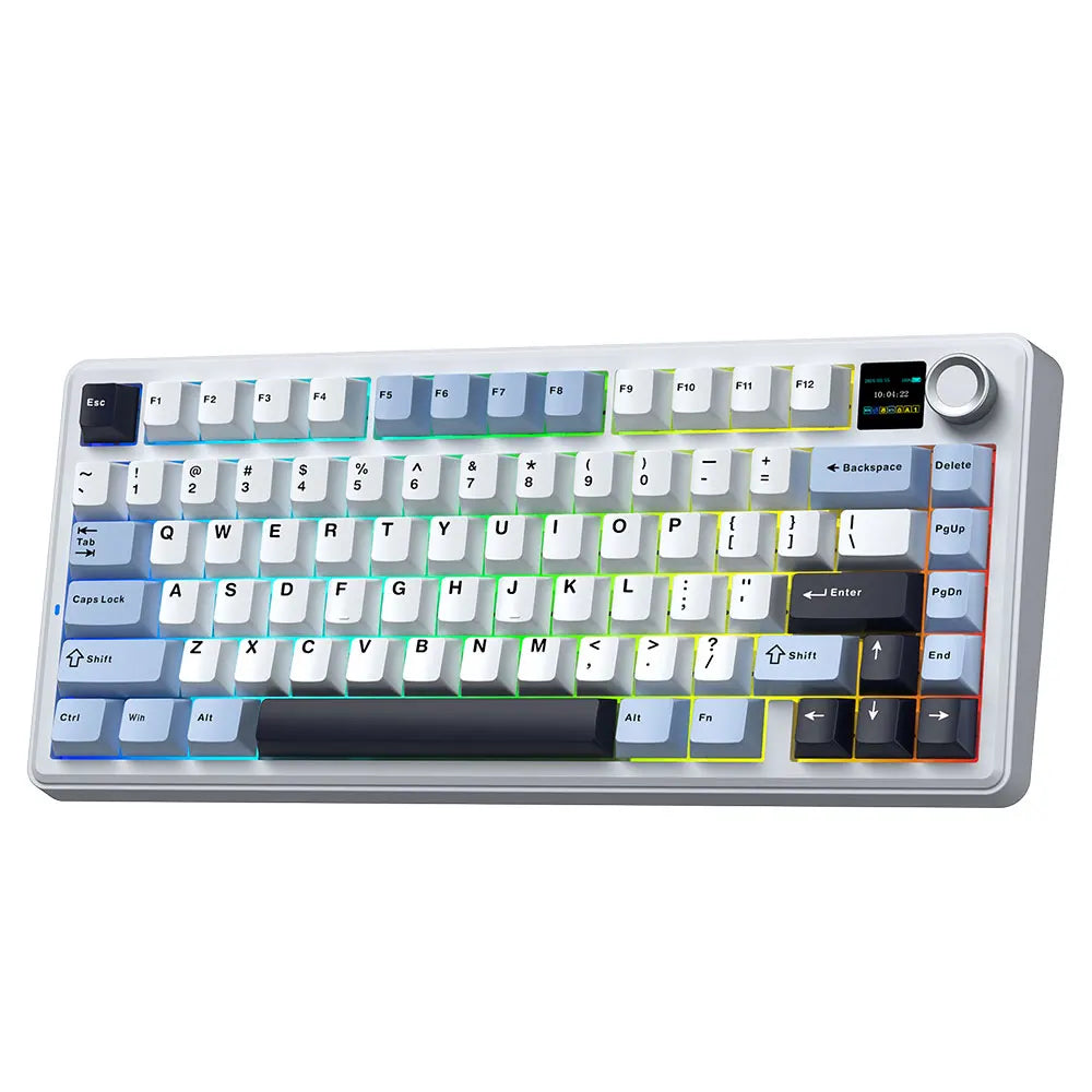 Gaming Mechanical Keyboard 75% Hot Swap RGB TFT Cordless