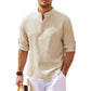 Long Men's Sleeve Stand-up Collar Pineapple Checkered Casual Shirt Top