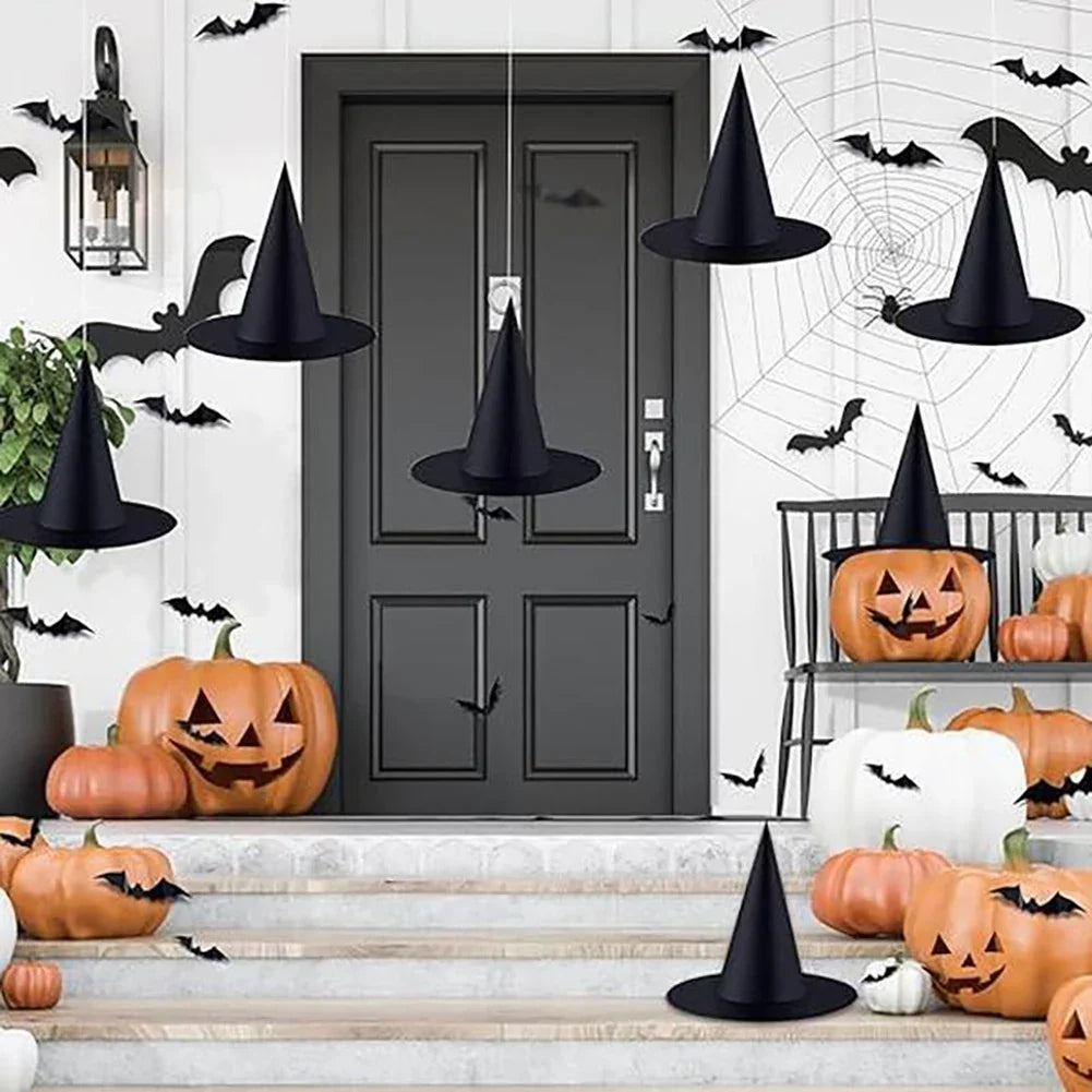 Hats Witch Hanging Decor Halloween Props Indoor Outdoor