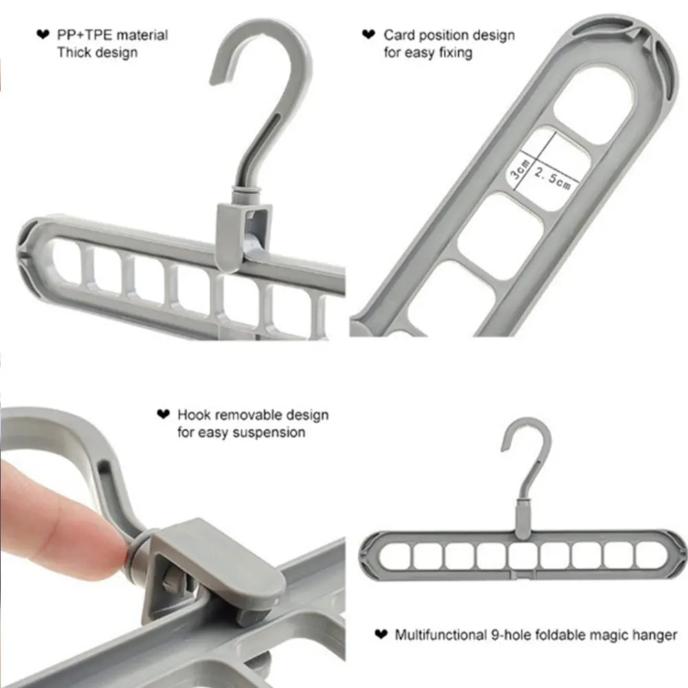 Multi-Function 360 Rotating Hanger - Household Organizers for Clothes, Scarves & Shawls