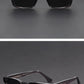 mirror lens, anti-mist outdoor driving shades, wide coverage – Men's square frame sunglasses UV400