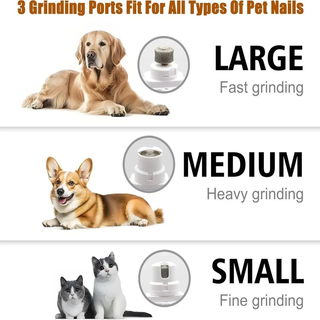 Pet2026 Edition Nail Grinder Quiet Grooming Device With 2 LED Lights Safe Cat And Dog Nail Maintenance Holiday Gifts