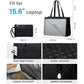 Lunch Insulated Bag Black Shoulder Laptop Bag 2-in-1 Large Capacity Back to School 2026 Gift