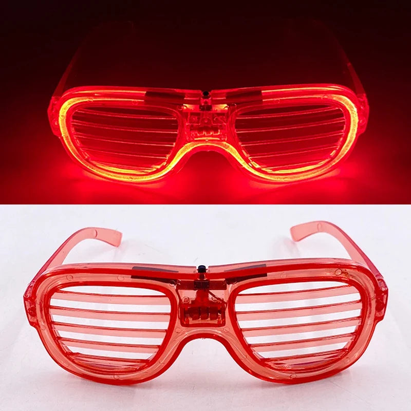 Shape Heart Glow LED Glasses -  Party Glasses for Kids and Adults, 5 Colors Neon Supplies