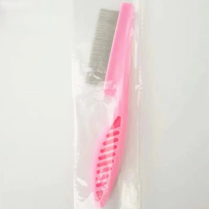 Stainless Steel Pet Grooming Comb - Flea & Shedding Brush for Cats & Dogs, Massage Device