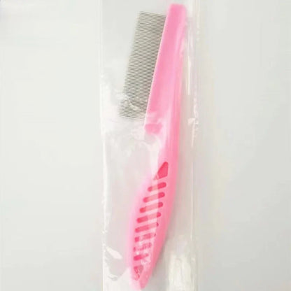 Stainless Steel Pet Grooming Comb - Flea & Shedding Brush for Cats & Dogs, Massage Device