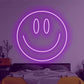 Neon LED Sign 35cm USB Powered Smile Face Wall Hanging Night Light Bedroom Decor Fall 2025 Gift