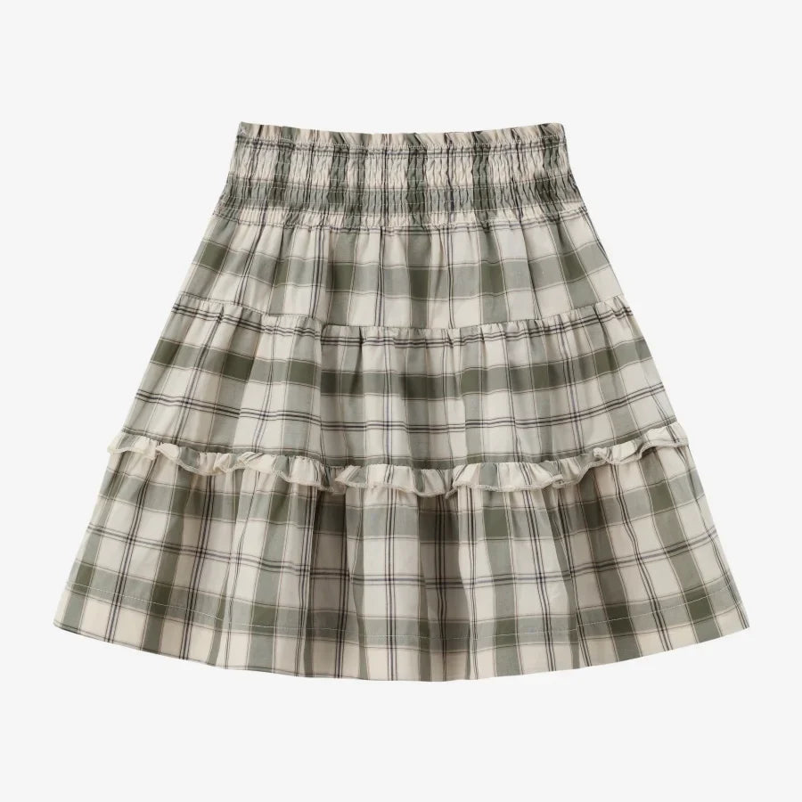 Plaid Grid, Floral, 100% Cotton, Summer Casual Wear – Plush Unisex Kids’ Matching Outfits