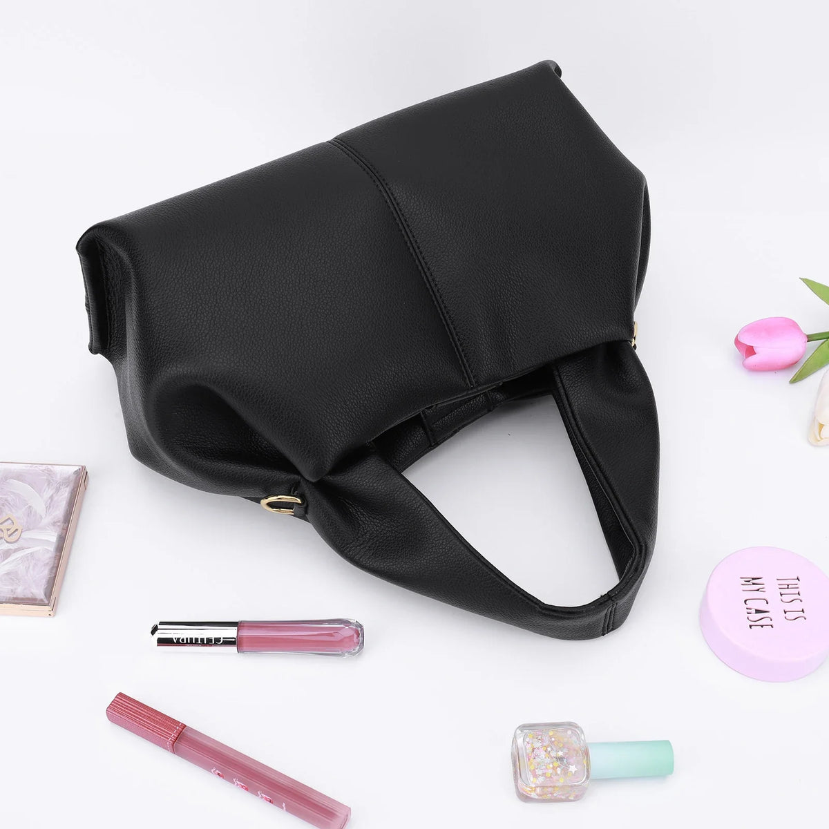 Fashion Clouds Shoulder Bag PU Leather Retro Crossbody Bag for Ladies, Great Lunchbox Tote