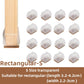 Floor Protectors Chair Feet Leveling Mat 2026 – Silicone Anti-Slip Furniture Leg Pads 16-Pack